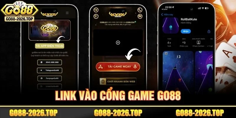 Cập nhật link vào sân chơi GO88 mới nhất 2026.