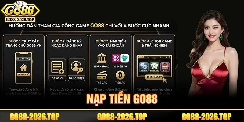 Nạp tiền tại sân chơi GO88 đa phương thức.